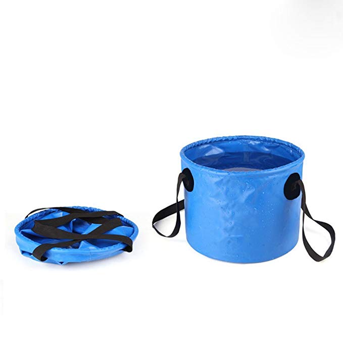 Collapsible Bucket Folding Wash Pail for Beach, Travel, Camping, Fishing, Gardening, Car Washing
