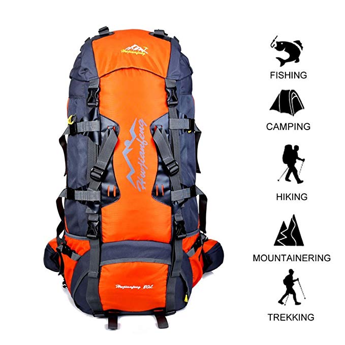 80L large capacity Hiking Backpack