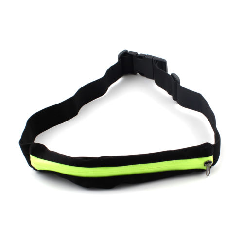 Nylon Single Pocket running belt with elastic adjustable strap - 副本