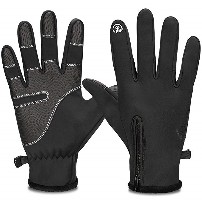 Touch Screen Warm Sport Gloves polar fleece inside